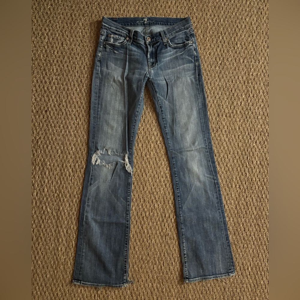 7FAM | 7 For All Mankind Distressed Denim Jeans